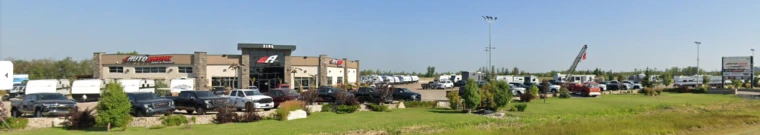 Line up of used cars Line of used cars and trucks on a car dealer's lot